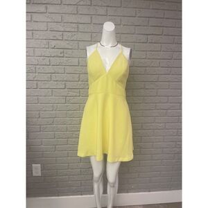 BCBGeneration Lemon Halter Dress Size 10 NWT